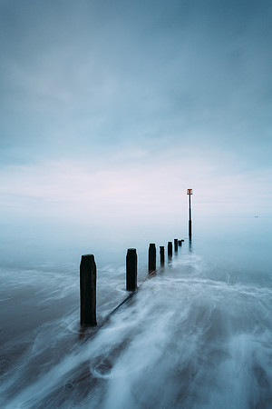 Ebbing tide on a moody day.