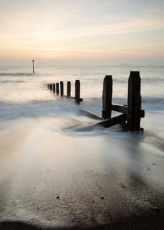 Ebbing tide at Teignmouth.