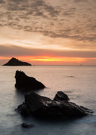 Meadfoot at sunrise, Torbay.